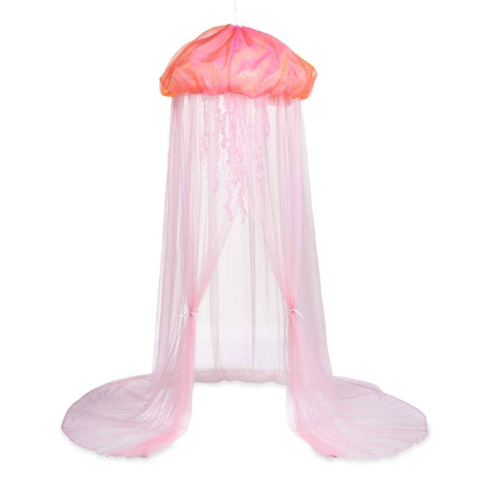 HearthSong Aquaglow Jellyfish Hideaway Indoor Mesk Hanging Play Tent